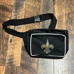 Black Saints Fleur-de-Lis Waist Bag